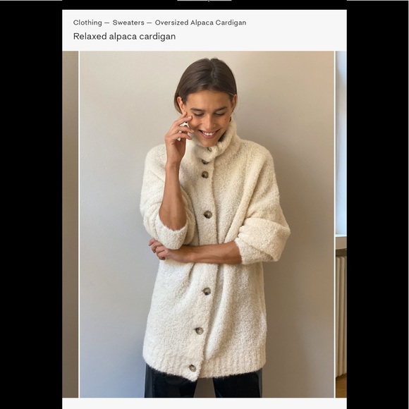 Wilfred oversized Alpaca Cardigan XXS